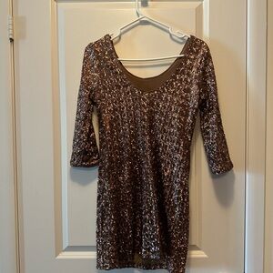 Sequin mini dress